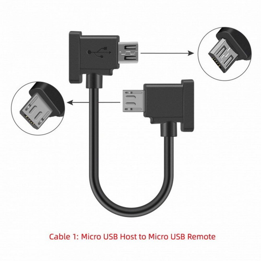 Chenyang 3pcs/set Remote Controller Data Cable Type-C Micro 8P to Micro USB for Mavic Pro Platinum Mavic Park RC Accessories U2-041