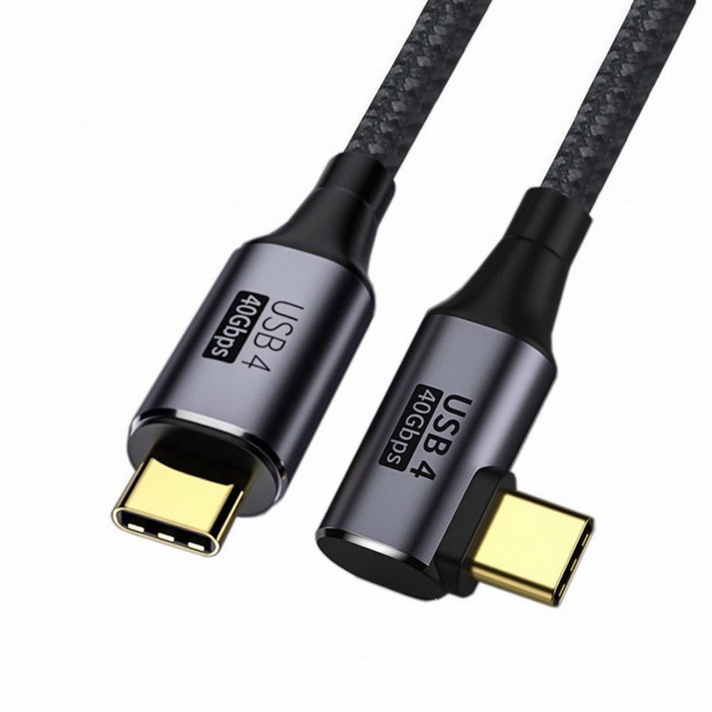 Chenyang Angled USB4 Cable 40Gbps with 100W Charging and 8K@60Hz 5K@60Hz USB4.0 Compatible with Thunderbolt3/4 CC-UC-076-RI