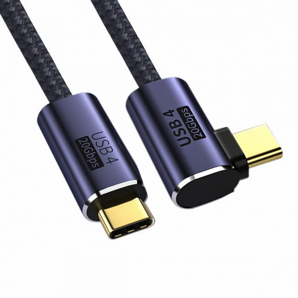 Chenyang Angled USB4 Cable 20Gbps with 100W Charging and 8K 5K@60Hz USB4.0 Compatible with Thunderbolt3/4 CC-UC-033-RI