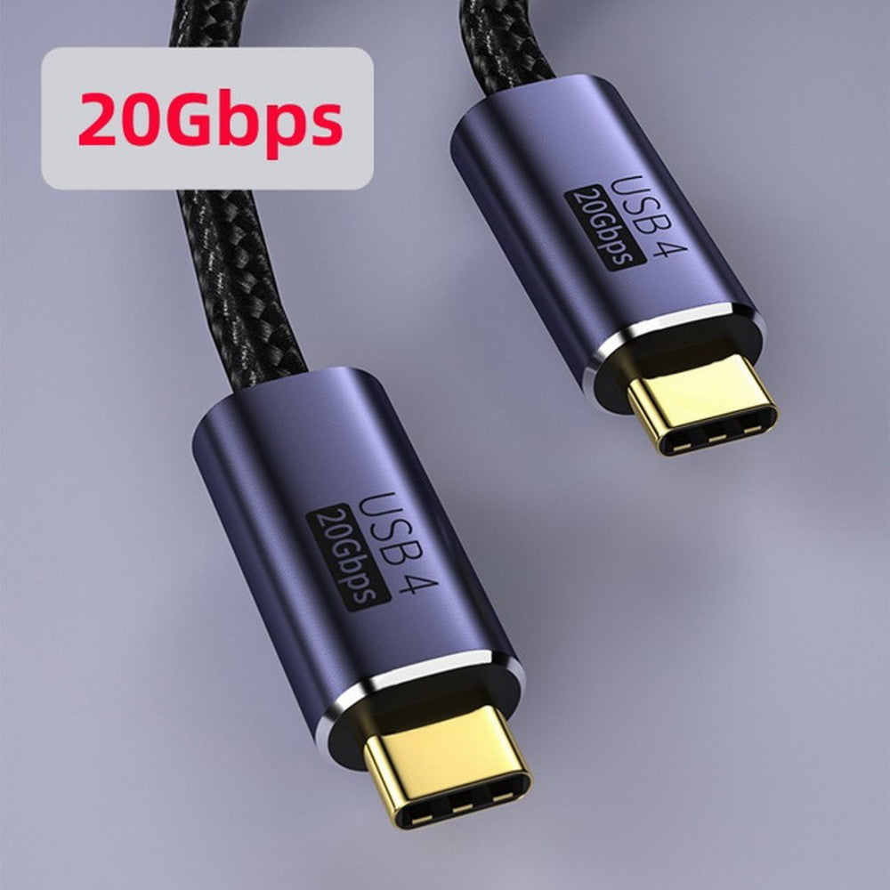 Chenyang USB4 Cable 20Gbps with 100W Charging and 8K@60Hz 5K@60Hz USB4.0 Compatible with Thunderbolt3/4 CC-UC-033-BK