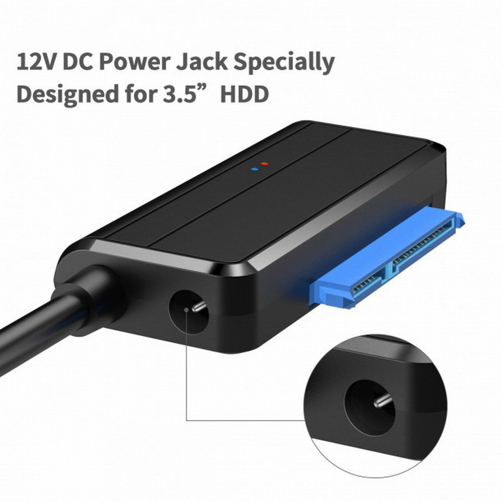 Chenyang USB 3.0 to Angled SATA 22 Pin Adapter Cable for 2.5" 3.5inch Hard Disk Drive SSD for Desktop Laptop U3-027-RI