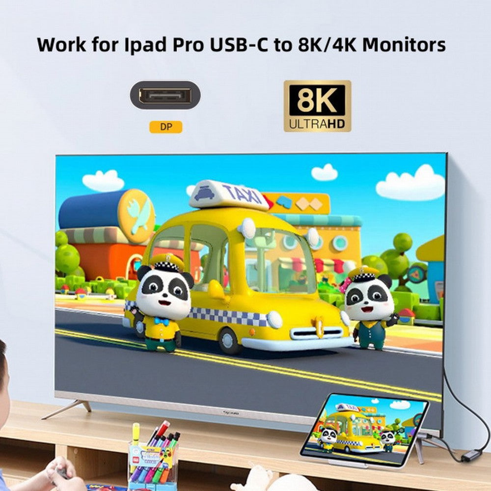 Chenyang USB4 USB-C Type-C Source to Displayport DP Female Cable Display 8K 60HZ UHD 4K Monitor Displays UC-006-D8K