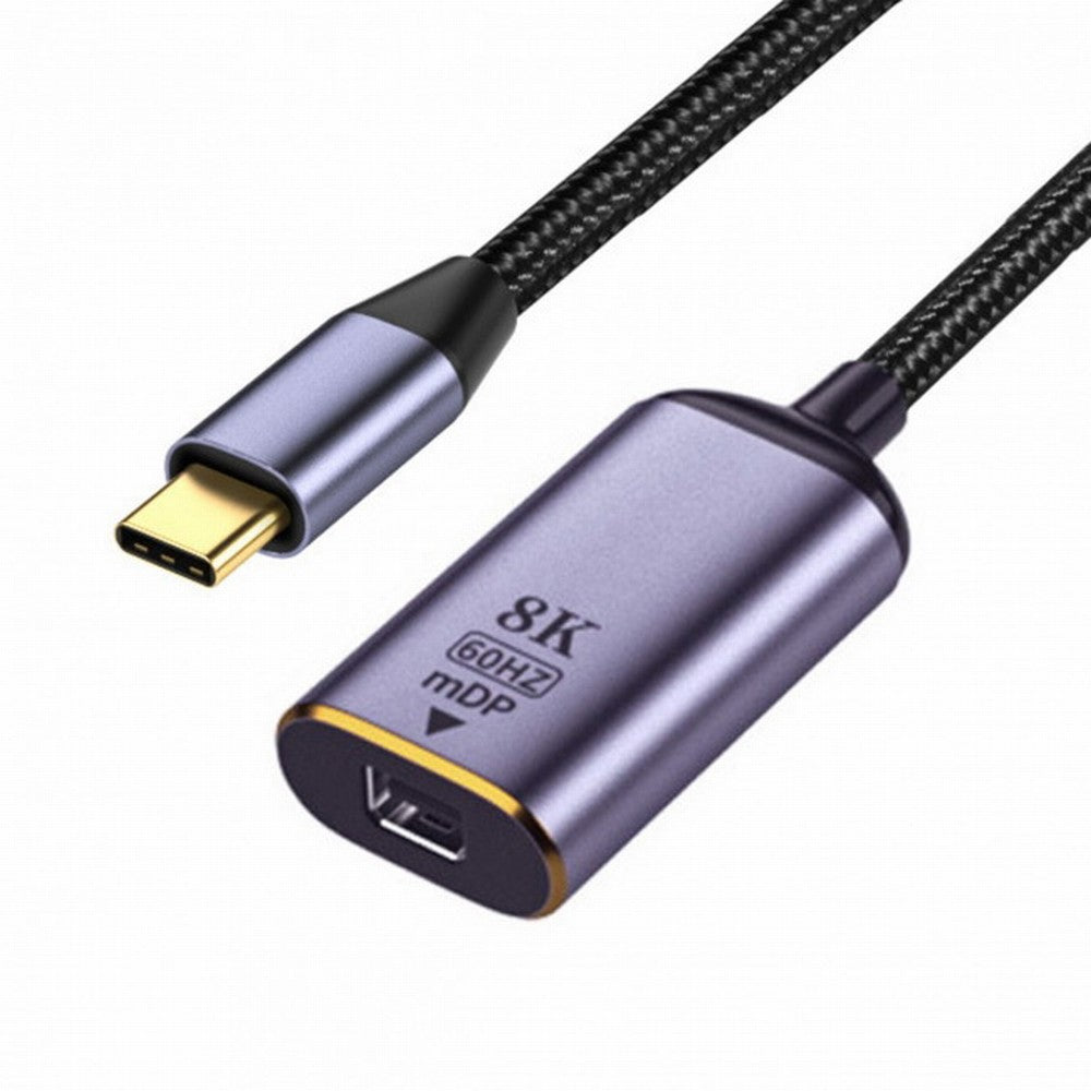 Chenyang USB4 USB-C Type-C Source to MINI Displayport MINI-DP Female Cable Display 8K 60HZ UHD 4K Monitor Displays UC-006-M8K