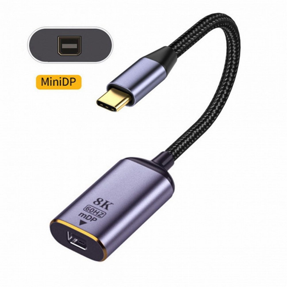 Chenyang USB4 USB-C Type-C Source to MINI Displayport MINI-DP Female Cable Display 8K 60HZ UHD 4K Monitor Displays UC-006-M8K