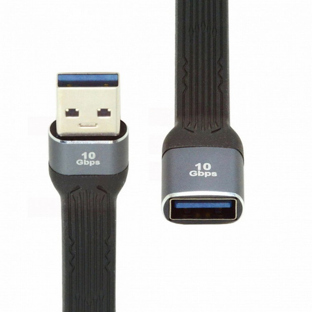 Chenyang 10Gbps USB 3.1 Type A Female to USB3.0 Type A Male Extension Flat Slim FPC Data Cable 13cm for Laptop Desktop U3-004-0.13M