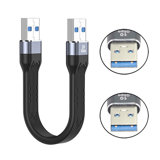 Chenyang 10Gbps USB 3.1 Type A Male to USB3.0 Type A Male Extension Flat Slim FPC Data Cable 13cm for Laptop Desktop U3-001-0.13M