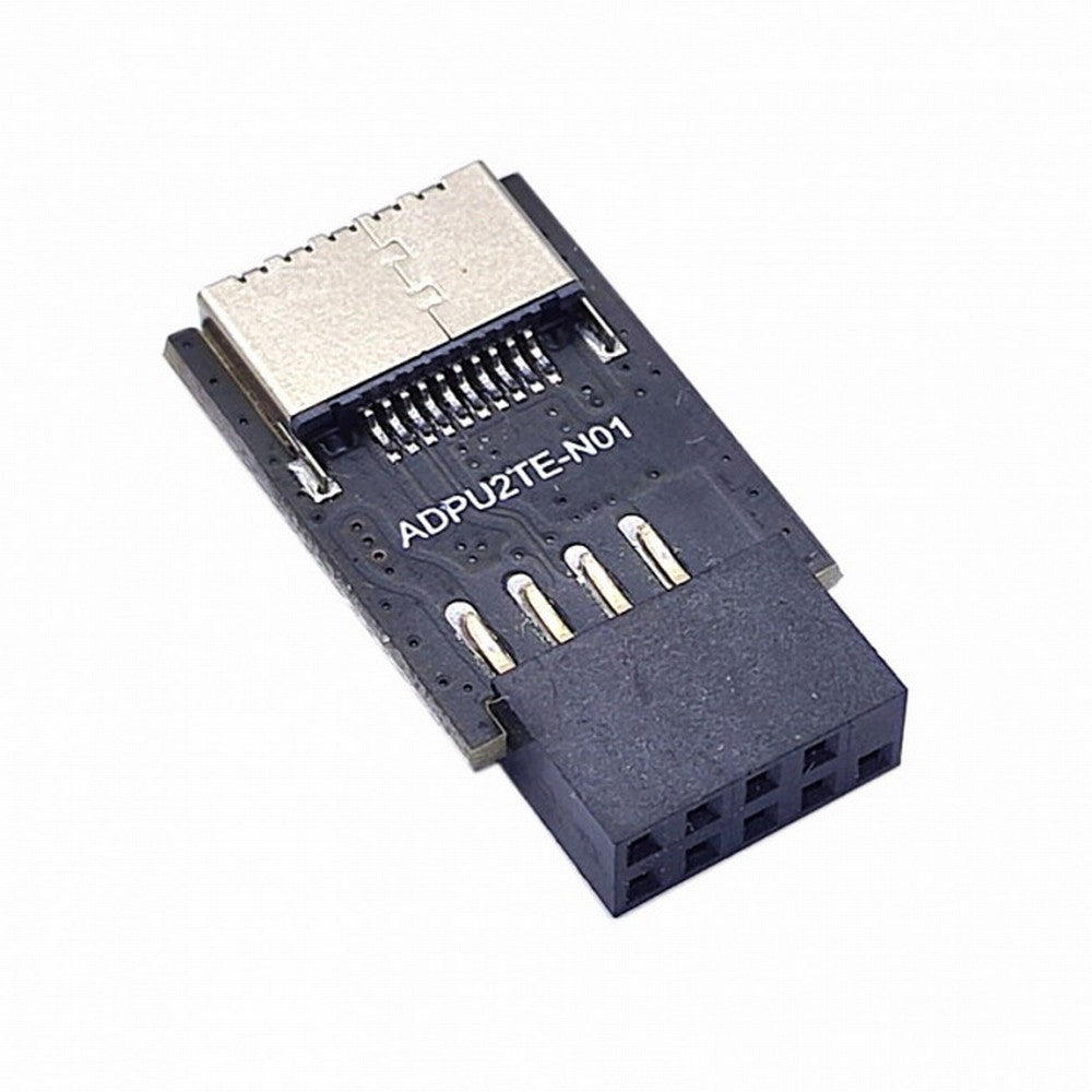 Chenyang USB 3.1 Front Panel Socket Key-A Type-E to USB 2.0 9Pin 10Pin Mainboard Header Male Extension Adapter UC-095