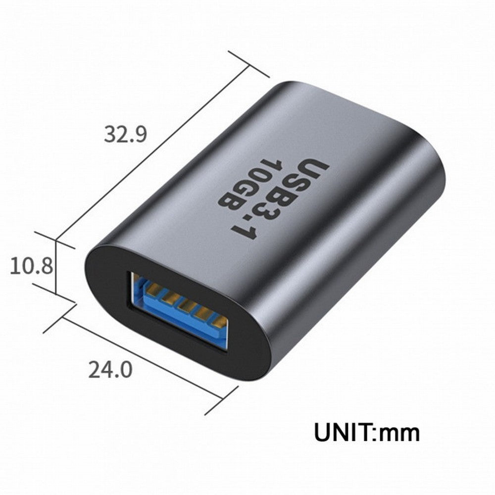 Chenyang USB-C USB 3.1 Type C Female to USB 3.0 A Female Data Adapter 10Gbps Data Power for Laptop Tablet Phone UC-082-AFCF