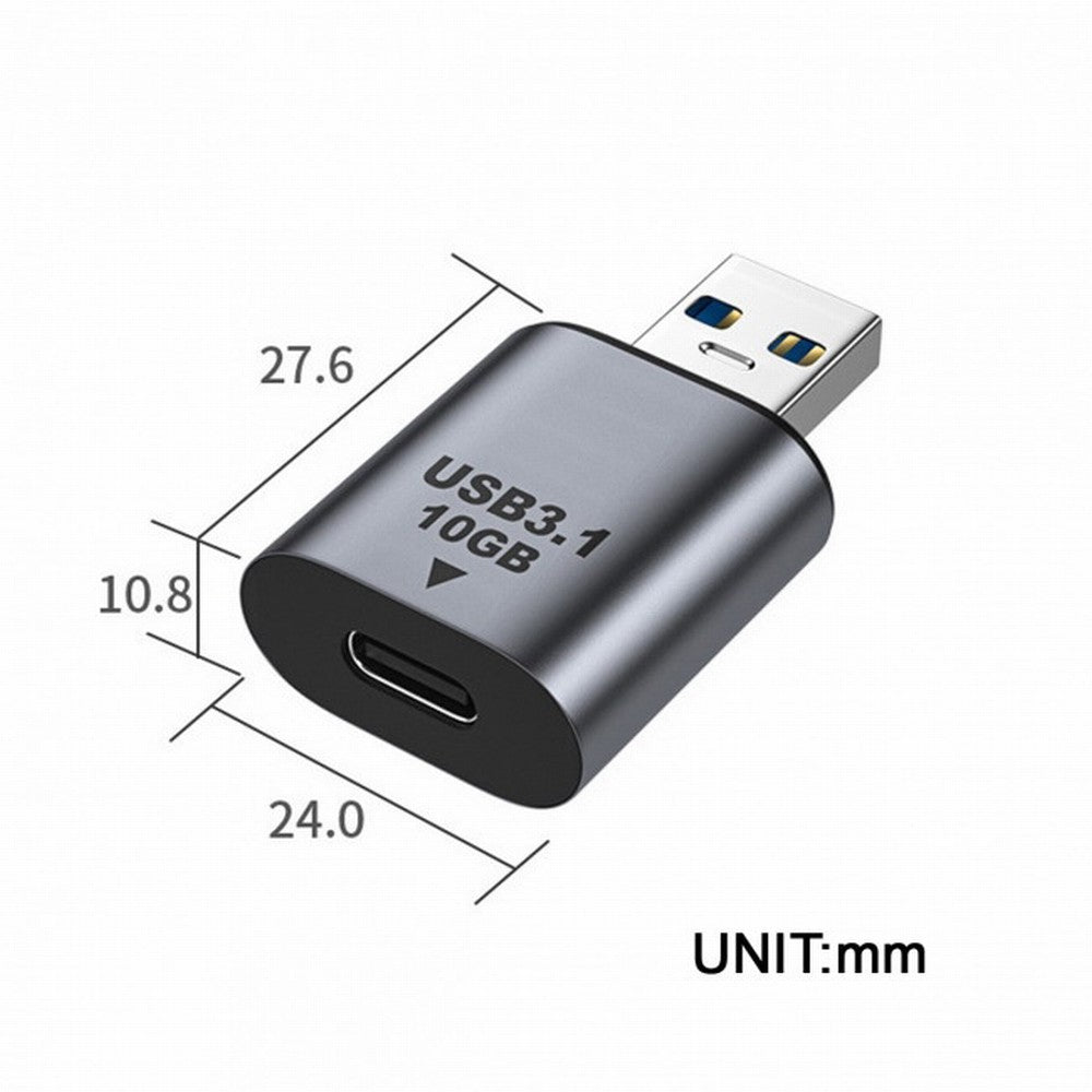 Chenyang USB-C USB 3.1 Type C Female to USB 3.0 A Male Data Adapter 10Gbps Data Power for Laptop Tablet Phone UC-082-AMCF