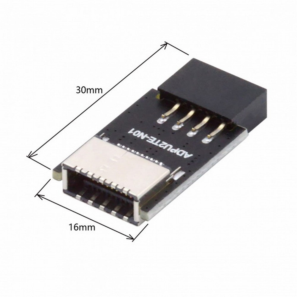 Chenyang USB 3.1 Front Panel Socket Key-A Type-E to USB 2.0 9Pin 10Pin Mainboard Header Male Extension Adapter UC-095