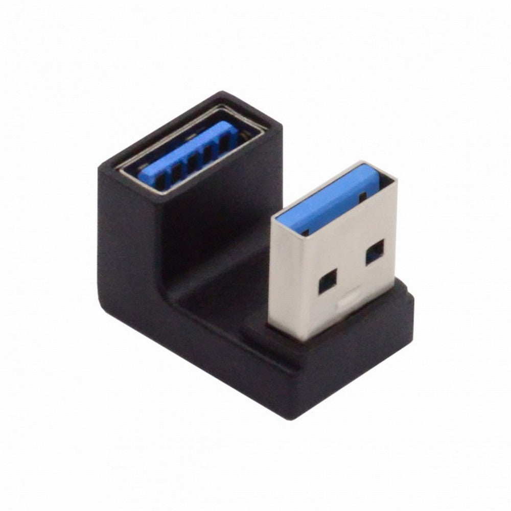 Chenyang 10Gbps USB3.0 Male to Female Extension Power Data Video Adapter Opposite U Shape Back Angled U3-018-OS