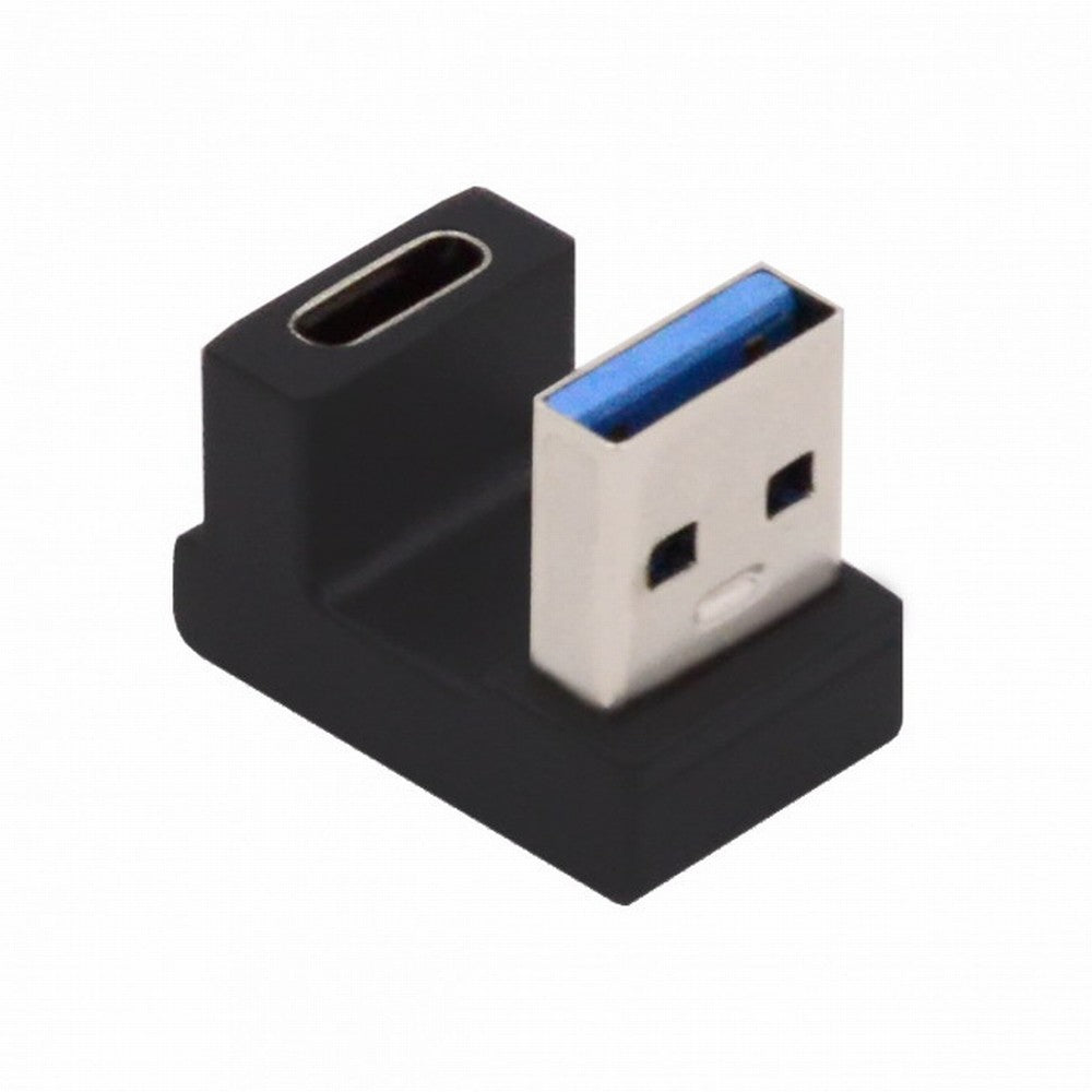 Chenyang USB-C Type C Female Opposite U Shape Back Angled to USB 3.0 A Male Data Adapter for Laptop Desktop UC-067-OS