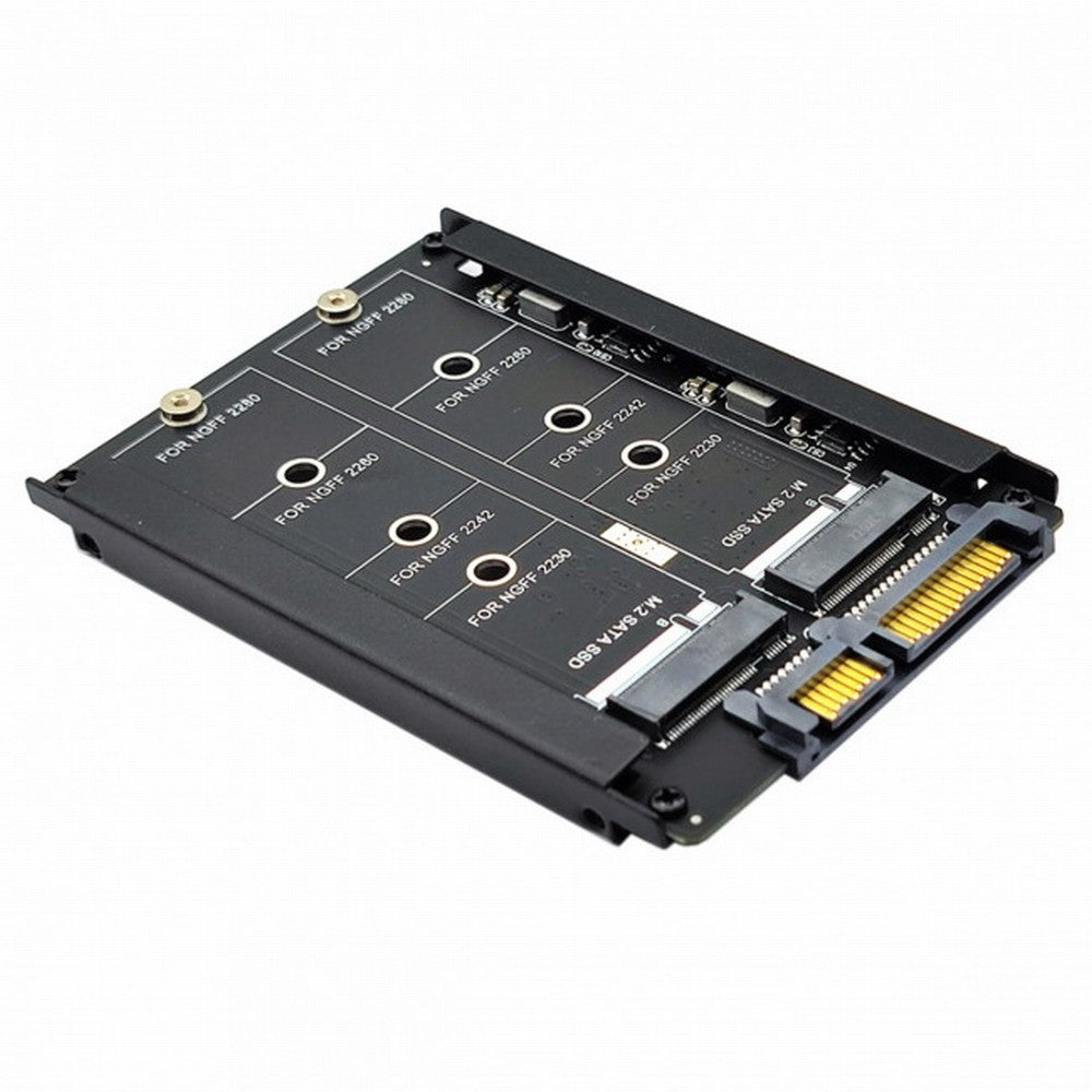 Chenyang Dual NGFF B+M Key M.2 SSD Card JBOD Raid0 Span Bridge to 2.5inch SATA Combo HDD Disk Drive Enclosure SA-031