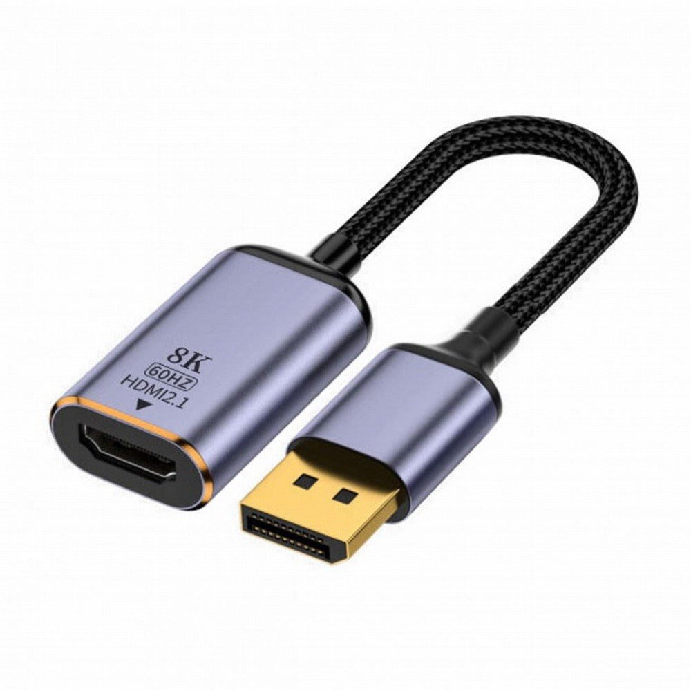 Chenyang DisplayPort 1.4 Source to HDMI 2.0 Display 8K 60hz UHD 4K DP to HDMI Female Monitor Adapter Cable DP-056-DPF