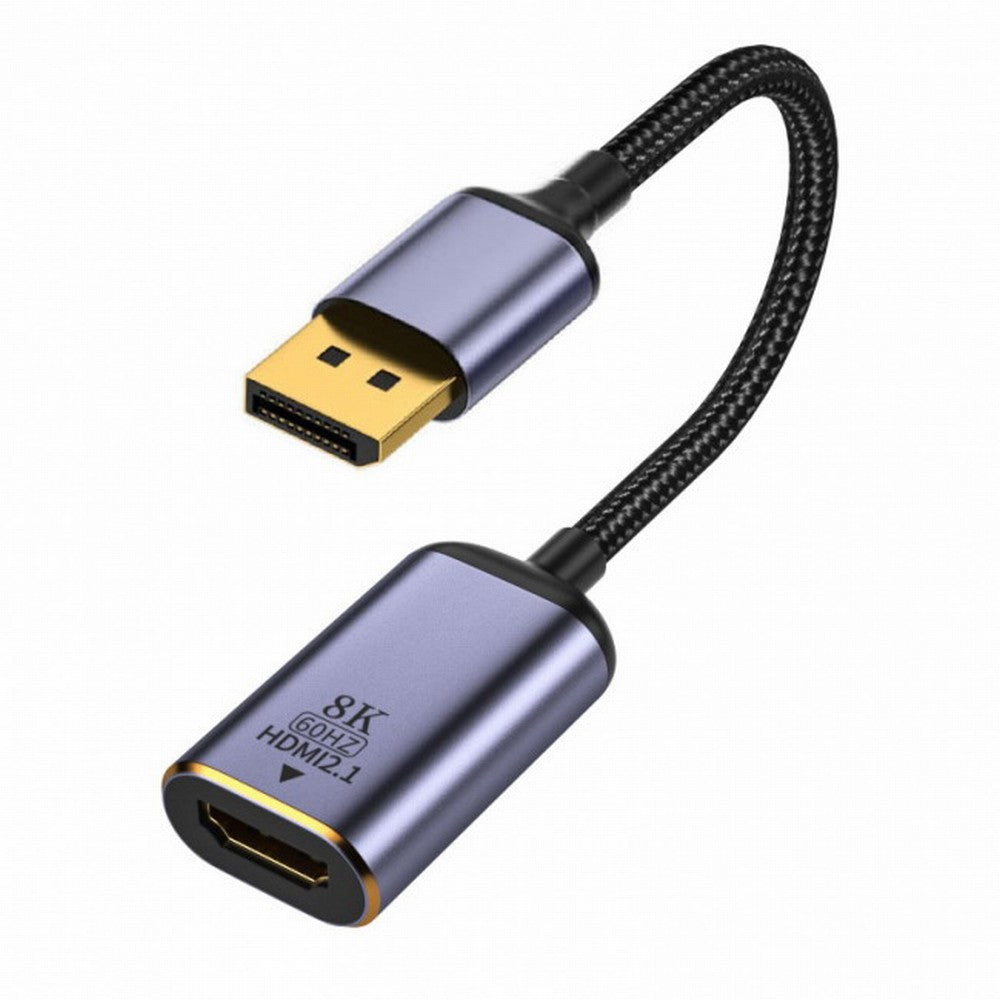 Chenyang DisplayPort 1.4 Source to HDMI 2.0 Display 8K 60hz UHD 4K DP to HDMI Female Monitor Adapter Cable DP-056-DPF