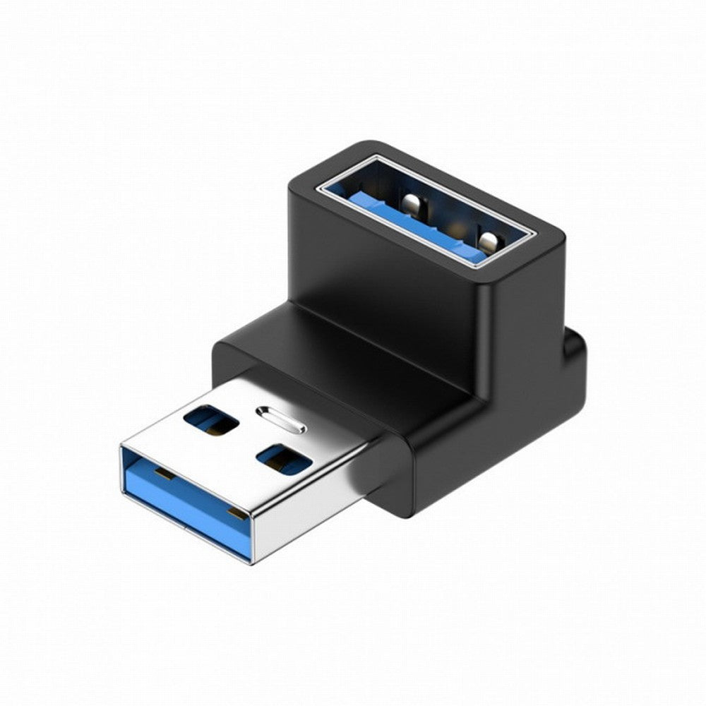 Chenyang 10Gbps USB3.0 Male to Female Extension Power Data Video Adapter 90 Degree Up Angled Type U3-018-UP