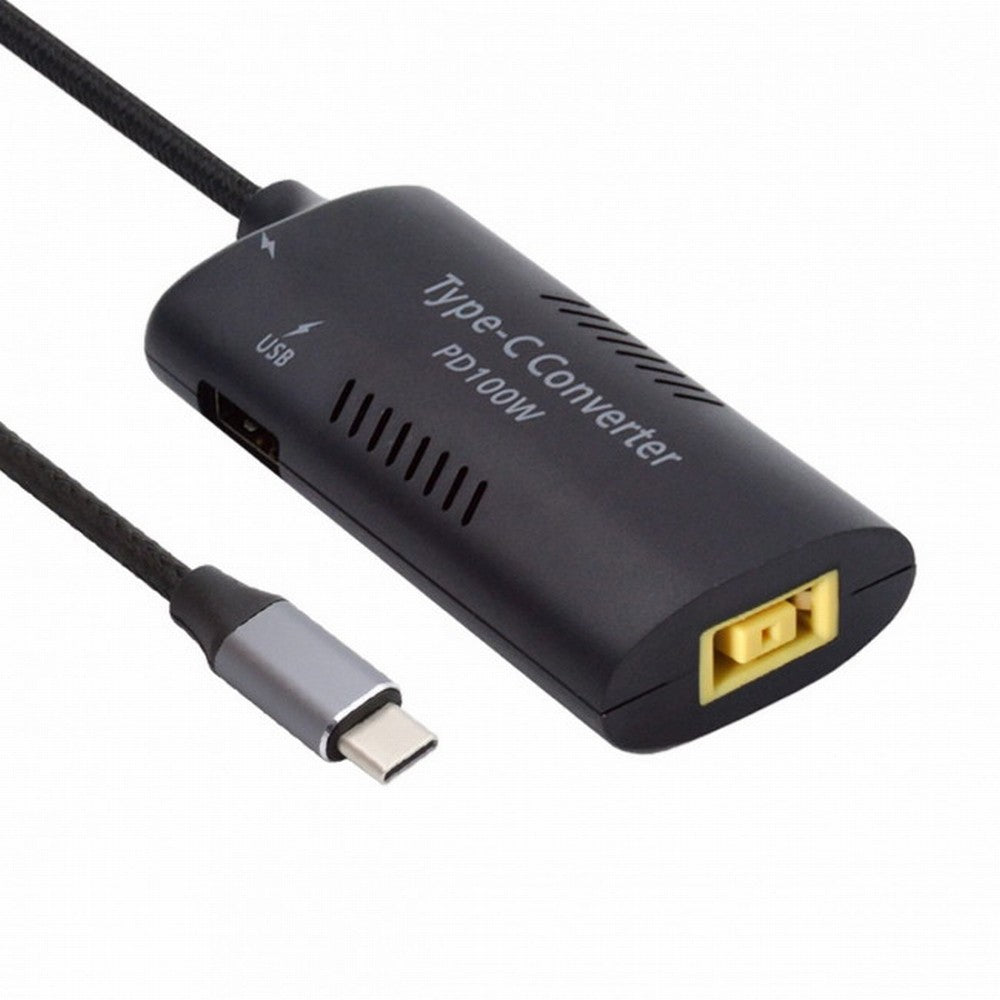 Chenyang Rectangle Power Thinpad X1 Input to 100W Dual Type C USB-C and Type-A Output PD Emulator Trigger Charge Cable UC-121-1145MM