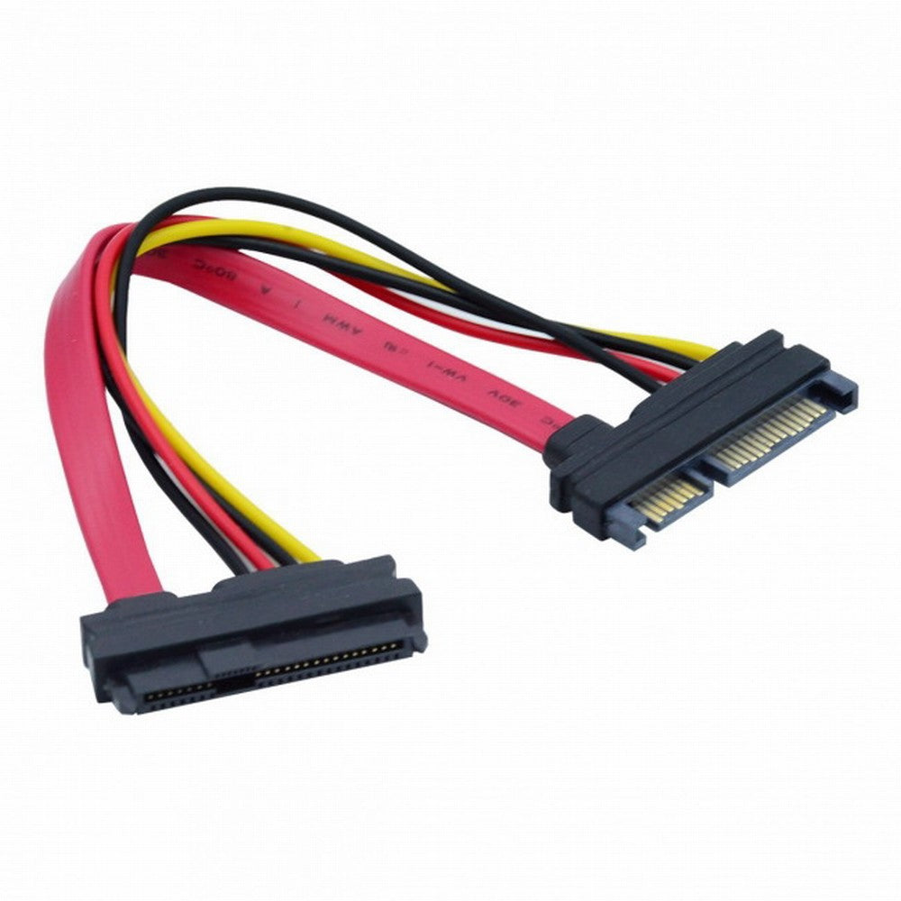 Chenyang SFF-8482 SAS 29 Pin to SATA 22Pin Hard Disk Drive Raid Extension Cable with 15 Pin SATA Power Port SF-008