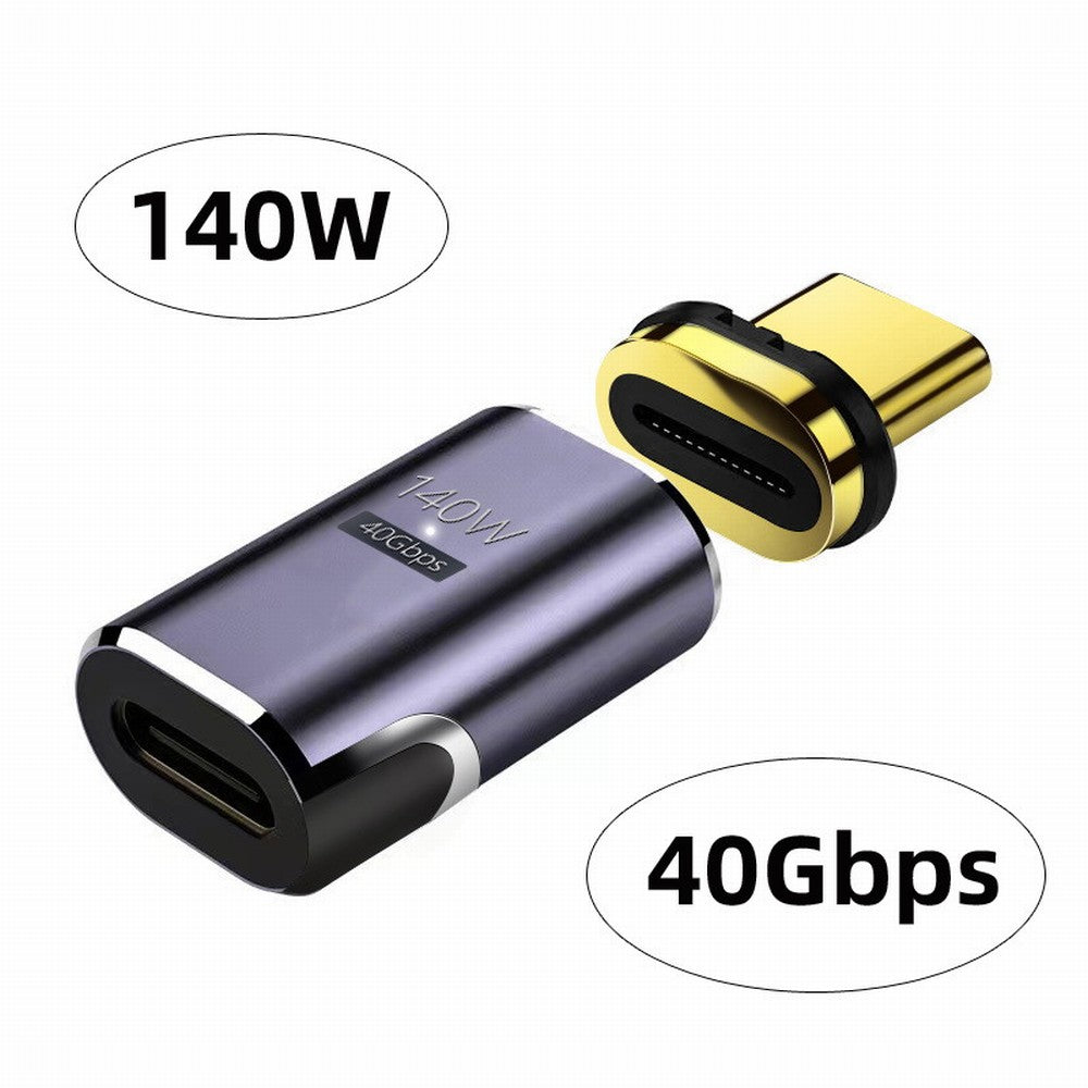 Chenyang Magnetic Connector USB4 140W 40Gbps USB4 Type C Male to Female Adapter Power Data 8K Video for Laptop Phone UC-062-MF