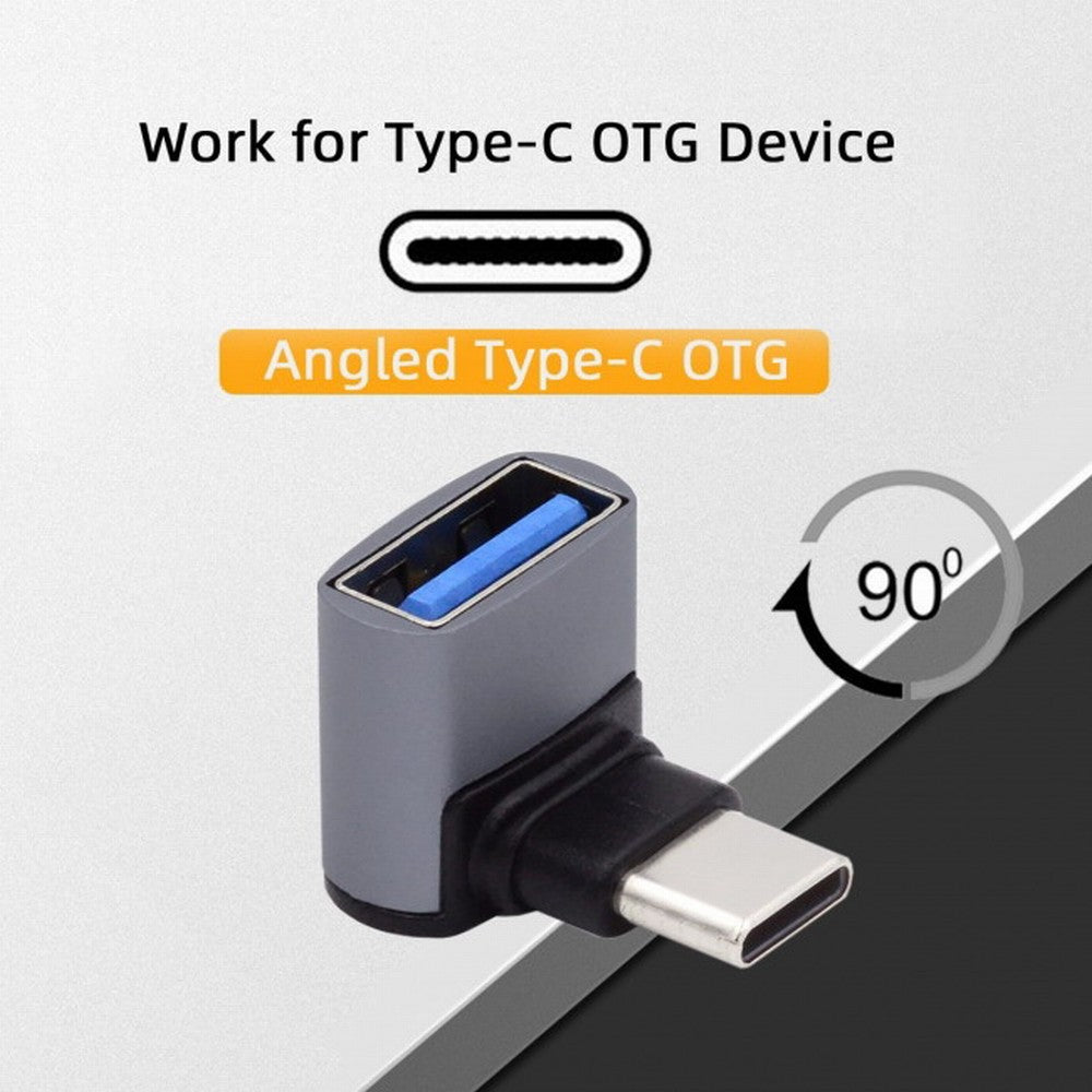 Chenyang Up Down Angled USB-C Type-C to USB 3.0 Female OTG Adapter 90 Degree for Laptop Tablet Phone UC-035-UP