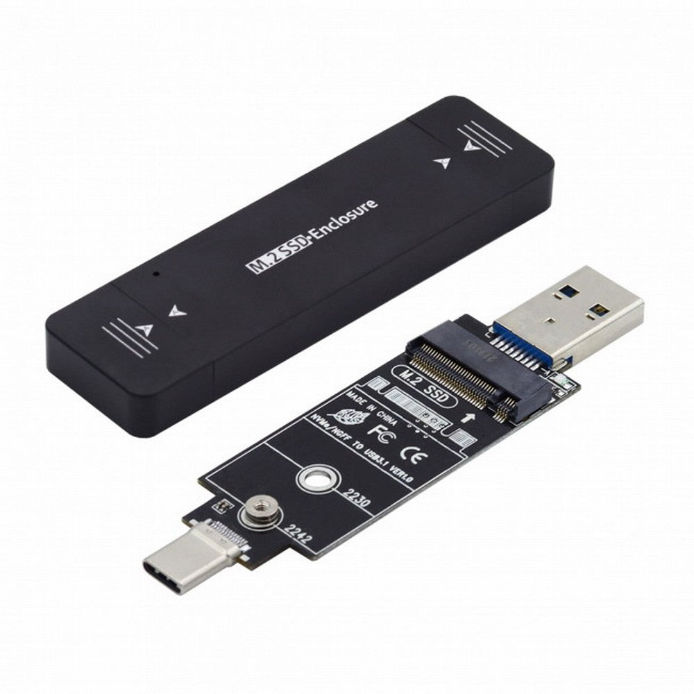 Chenyang Combo Type-C USB3.0 to NVME M-key M.2 NGFF SATA SSD PCBA Case 2230/2242mm Adapter RTL9210B Chipset UC-057-2242MM