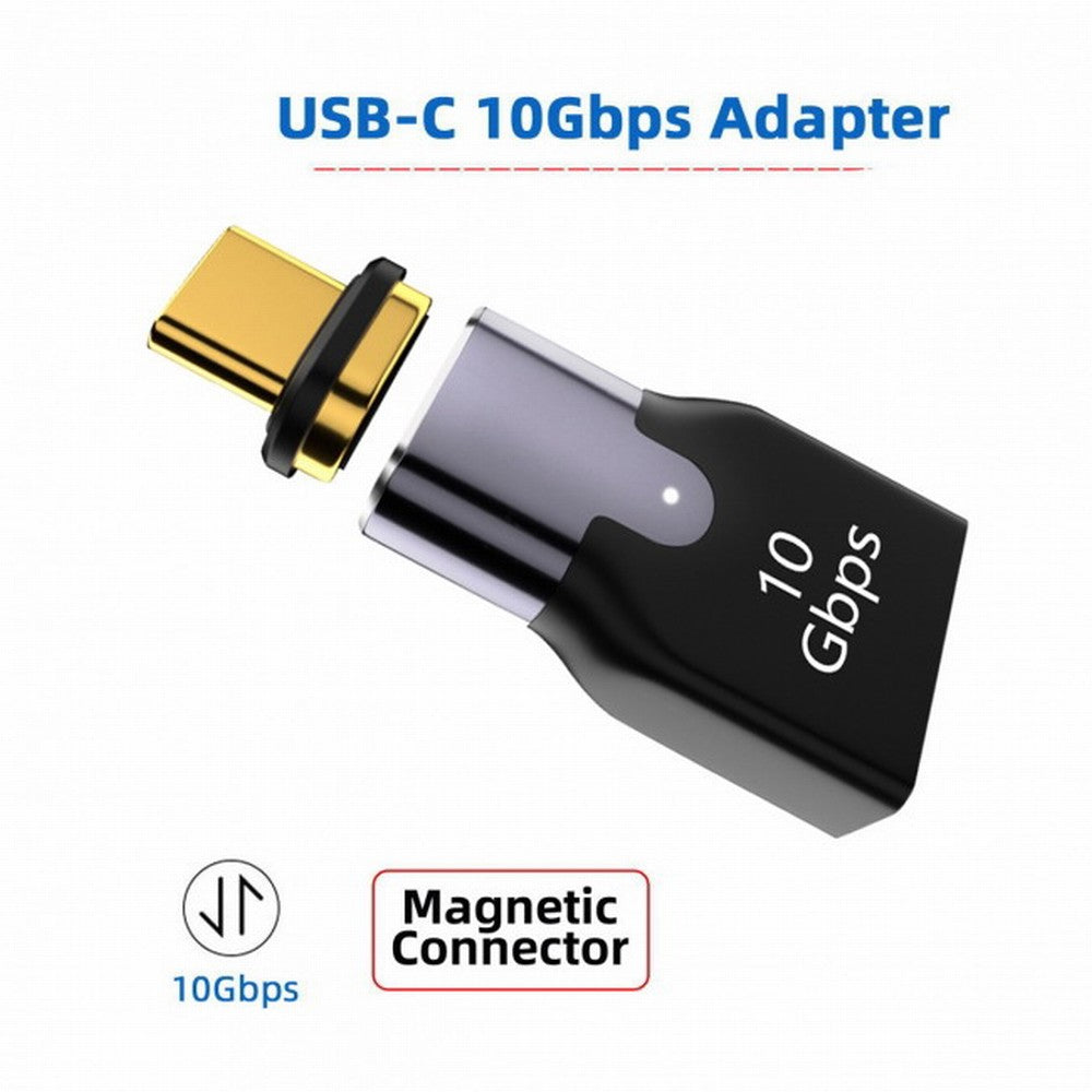 Chenyang Magnetic 10Gbps Type C Male to USB3.0 Female OTG Data Adapter Straight Connector for Laptop Phone UC-028-AFB