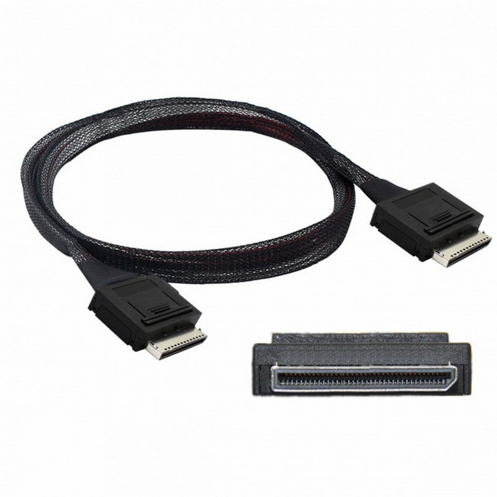 Chenyang OCuLink PCIe PCI-Express SFF-8611 8x 8-Lane to OCuLink SFF-8611 8x SSD Data Active Cable 50cm SF-049