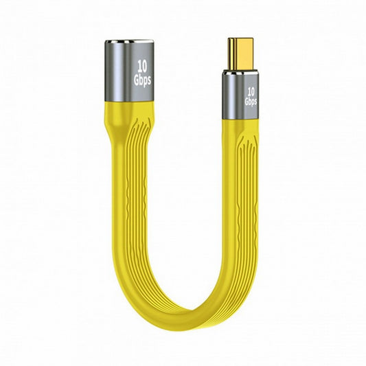 Chenyang Yellow USB 3.1 Type C Male Host to USB3.0 Type A Female OTG Flat Slim FPC Data Cable for Laptop Phone UC-063-0.13Y