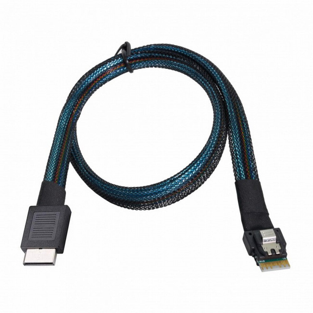 Chenyang OcuLink PCIe PCI-Express SFF-8611 4i to SFF-8654 Slimline SSD Data Active Cable 50cm SF-060