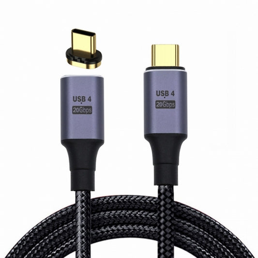 Chenyang Magnetic Connector USB4 Cable 20Gbps Male to Male with 100W Charging and 8K@60Hz 5K@60Hz USB4.0 UC-034-BK-2.0M