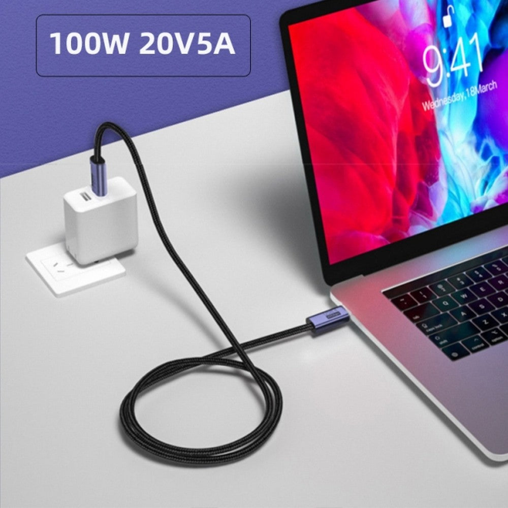 Chenyang Magnetic Connector USB4 Cable 20Gbps Low Profile Angled 90 Degree with 100W Charging and 8K@60Hz 5K@60Hz USB4.0 UC-034-LP-2.0M