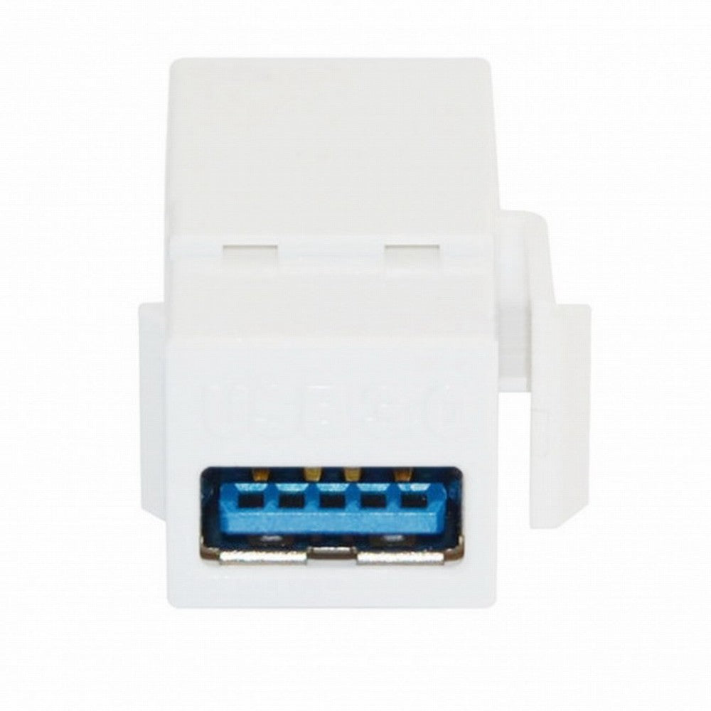 Chenyang USB 3.0 A Female to A Female Extension Keystone Jack Coupler Adapter for Wall Plate Panel USB Cable U3-059-WH