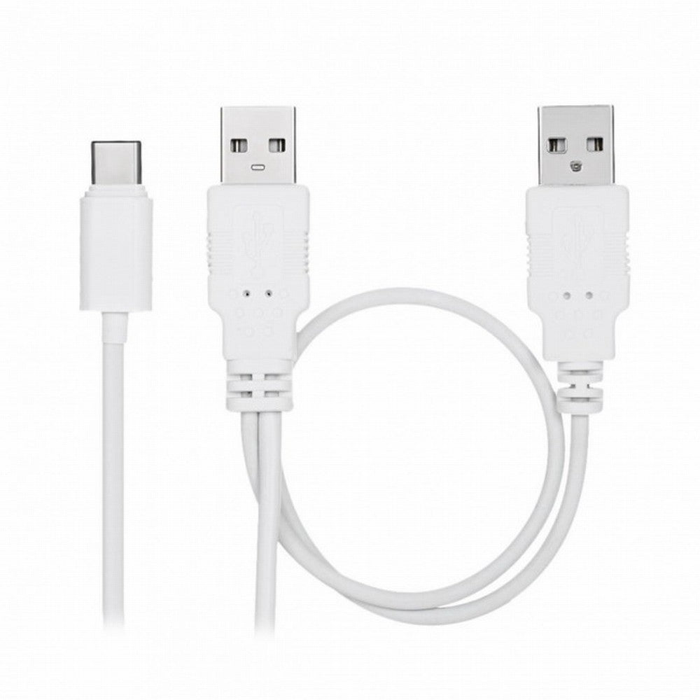 Chenyang USB 3.1 Type C USB-C to Dual A Male Extra Power Data Y Cable for Cell Phone Hard Disk UC-073