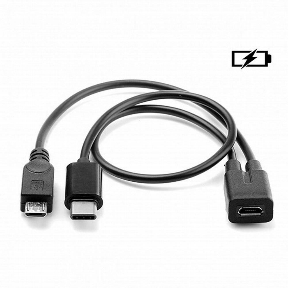 Chenyang Micro USB Female to USB-C Type C USB 3.1 Micro USB Male Splitter Extension Charge Cable UC-004