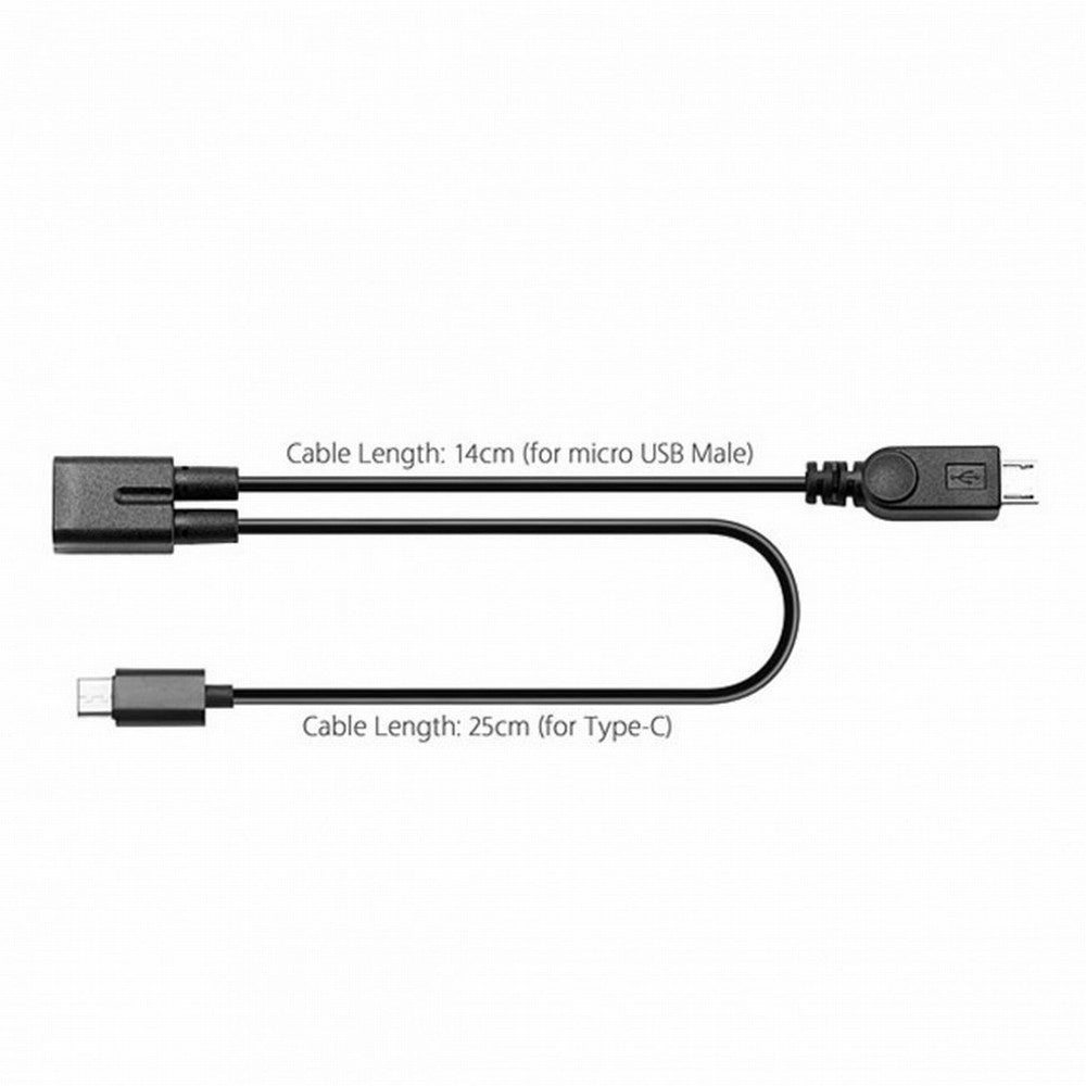 Chenyang Micro USB Female to USB-C Type C USB 3.1 Micro USB Male Splitter Extension Charge Cable UC-004