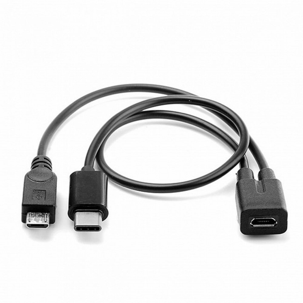 Chenyang Micro USB Female to USB-C Type C USB 3.1 Micro USB Male Splitter Extension Charge Cable UC-004