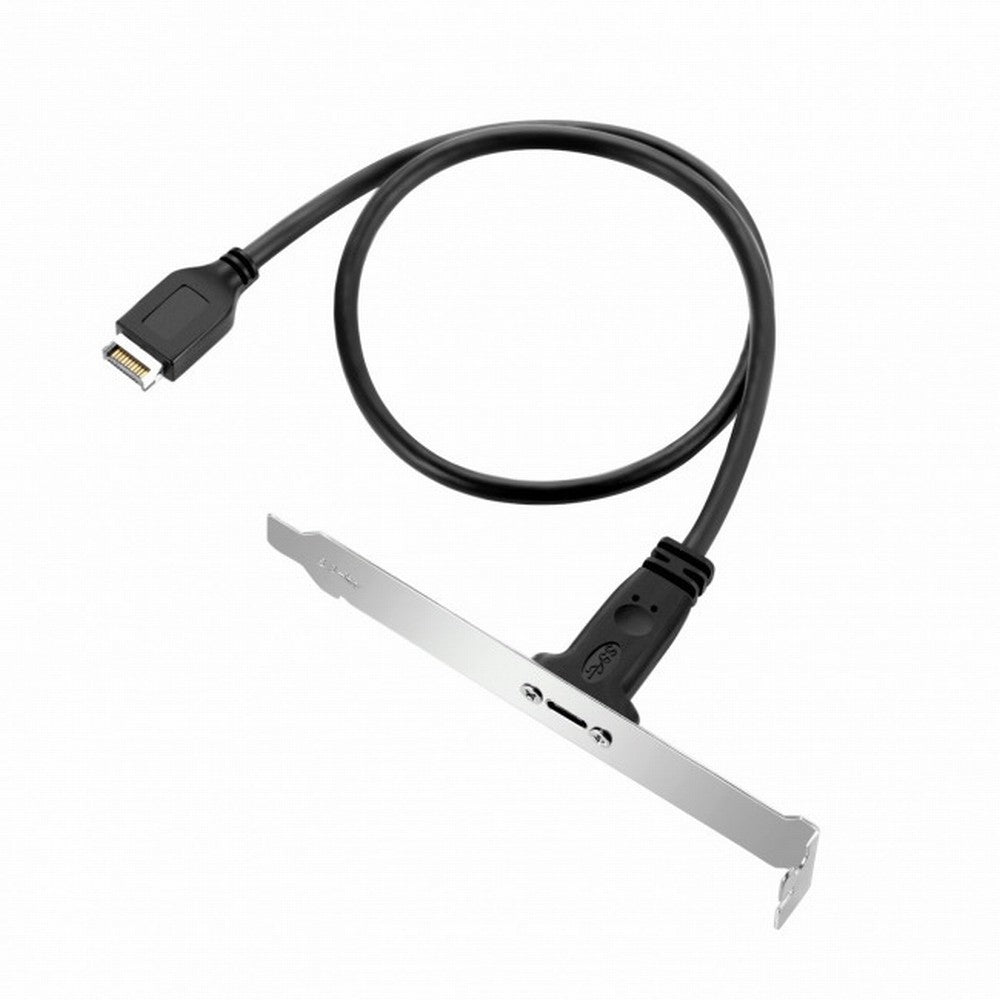 Chenyang USB 3.1 Front Panel Header to USB-C Type-C Female Extension Cable 40cm with Panel Mount Screw UC-037-10G