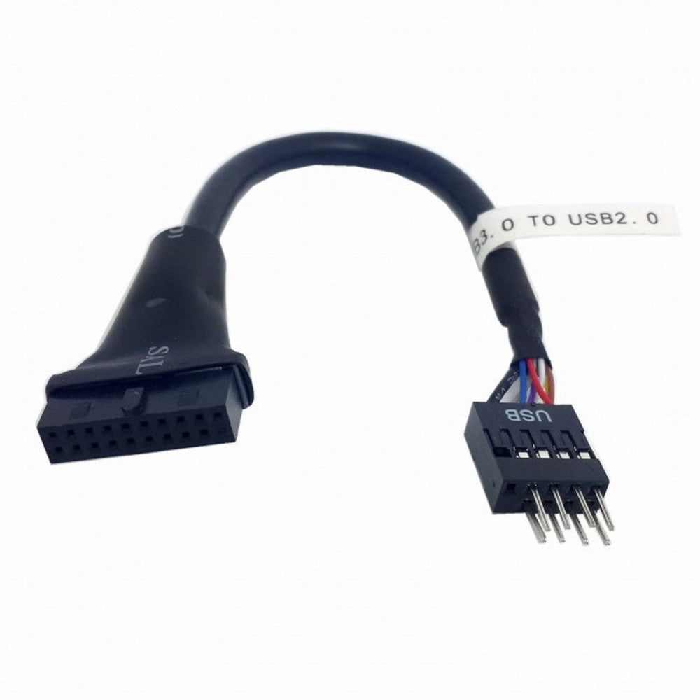 Chenyang USB 3.0 20pin Motherboard Housing Male to USB 2.0 9Pin Header Device Female Cable U3-107