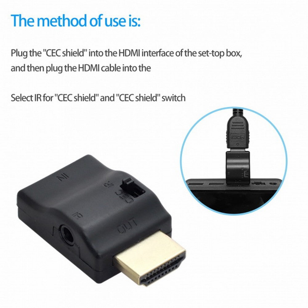 Chenyang Remote Controlled HDMI 2.0 IR Adapter with CEC ARC Function HDCP Compliant Support to Close CEC HD-007