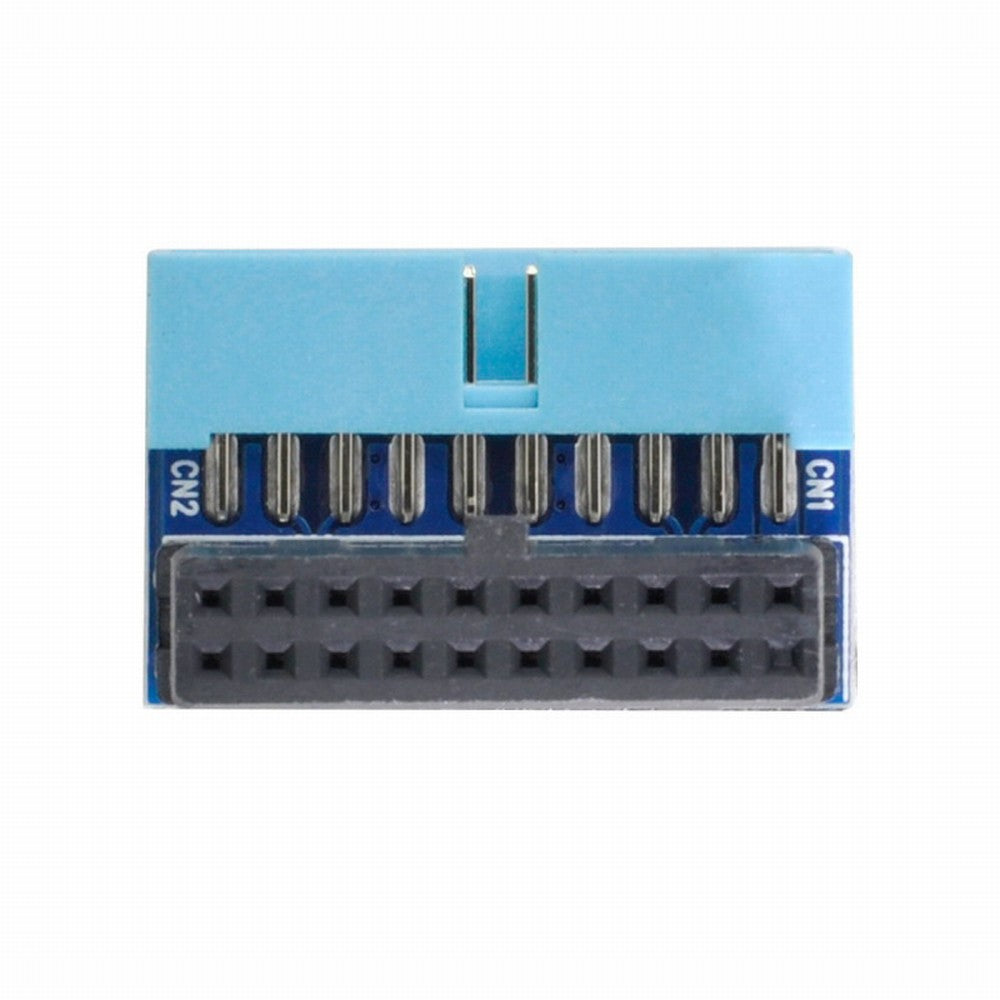 Chenyang Down Angled USB 3.0 20Pin 19Pin Male to Female Extension Adapter 90 Degree for Motherboard Mainboard U3-053-DN