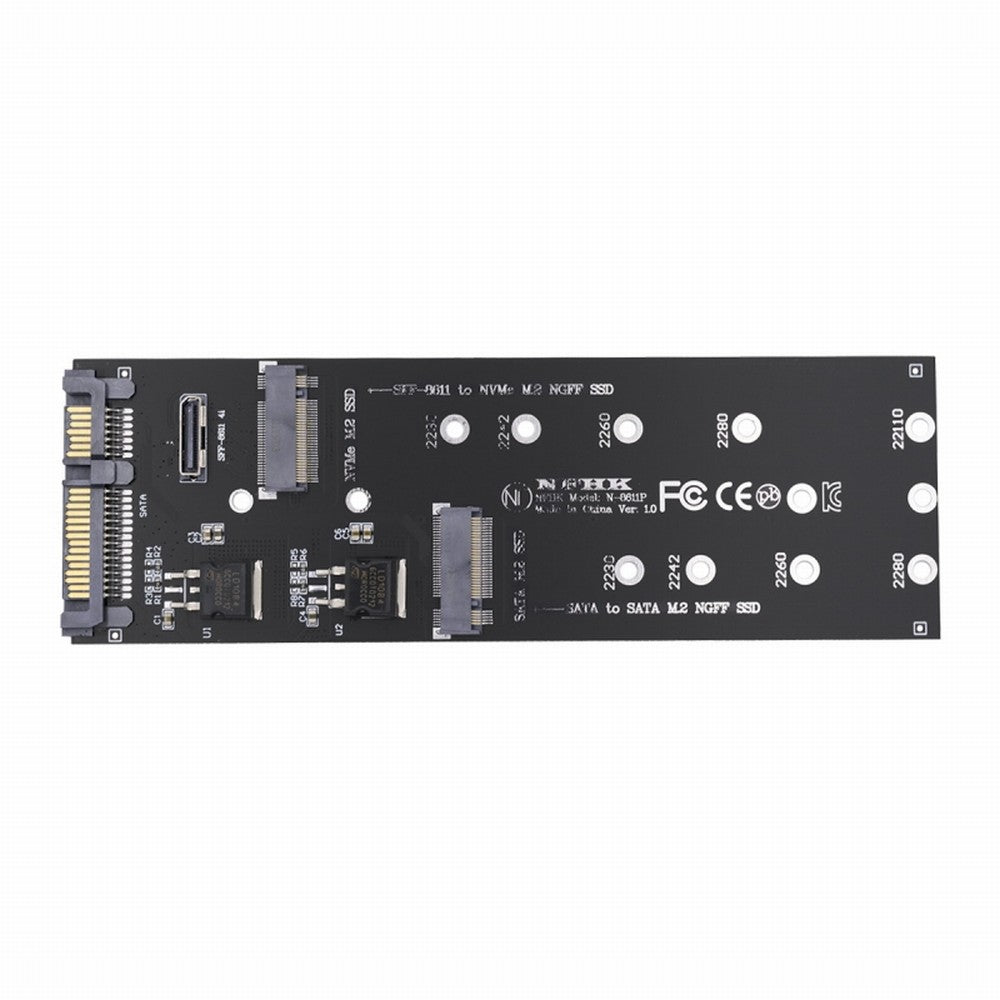 Chenyang Oculink SFF-8612 8611 to U.2 Kit M-Key to NVME PCIe SSD and NGFF to SATA Adapter for Mainboard SF-055