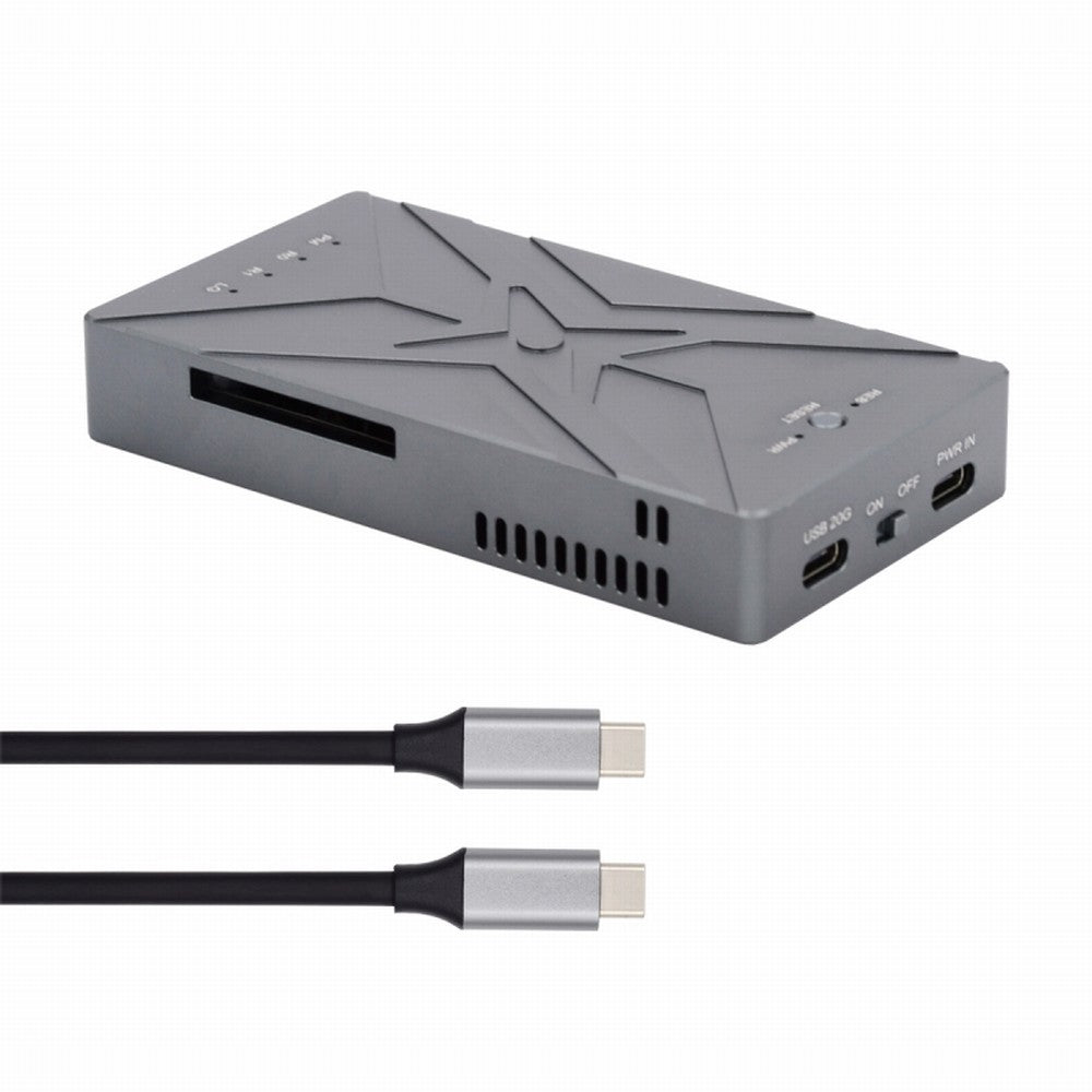 Chenyang Dual NVME M.2 NGFF M-Key to USB-C Type-C Raid0 Raid1 JBOD Big Enclosure 20Gbps with Fan Raid0 Hyper Adapter UC-031