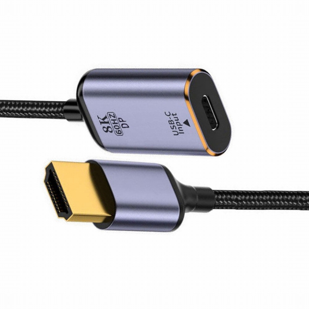 Chenyang USB-C Type C Female Source to HDMI Sink HDTV Cable 8K@60hz 4K@120hz for Tablet Phone Laptop UC-038-H8K