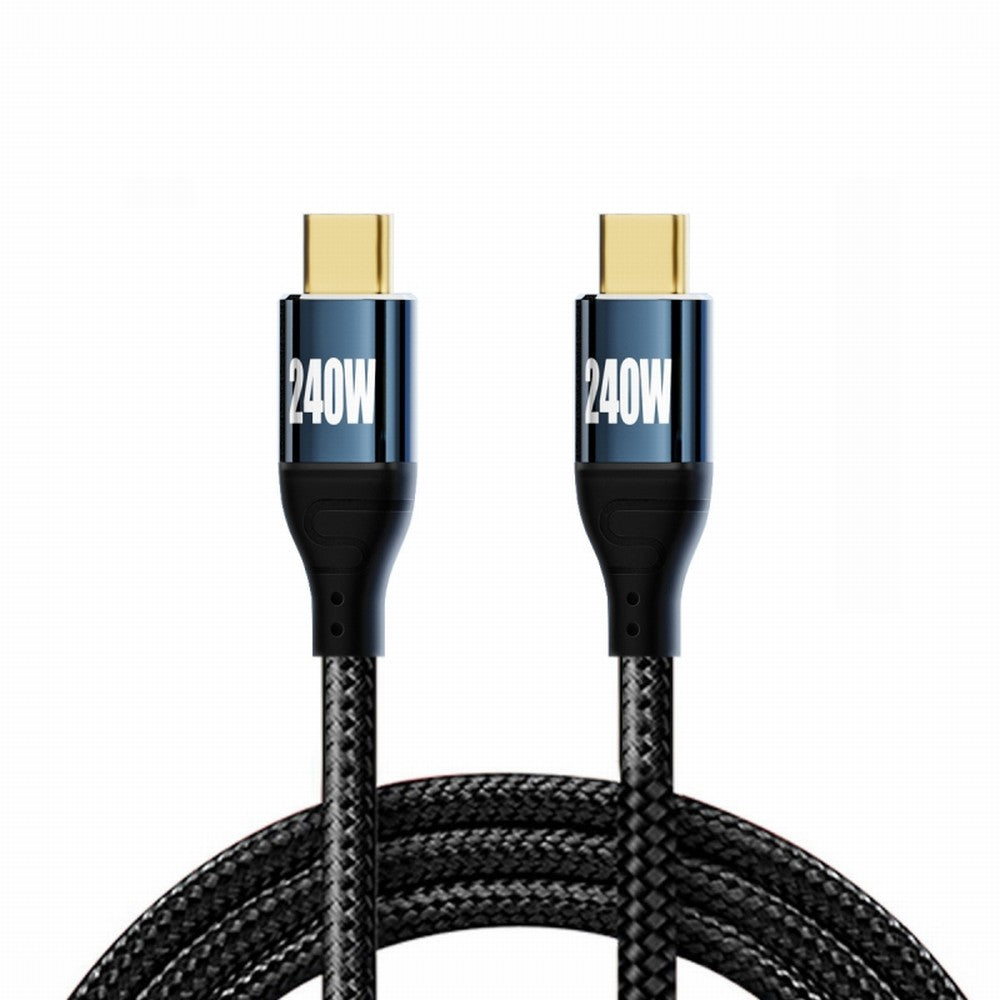 Chenyang USB-C 240W Type-C Cable 480Mbps 48V 5A Compatible with USB2.0 100W Charging for Laptop Tablet Phone CC-UC-132-BK