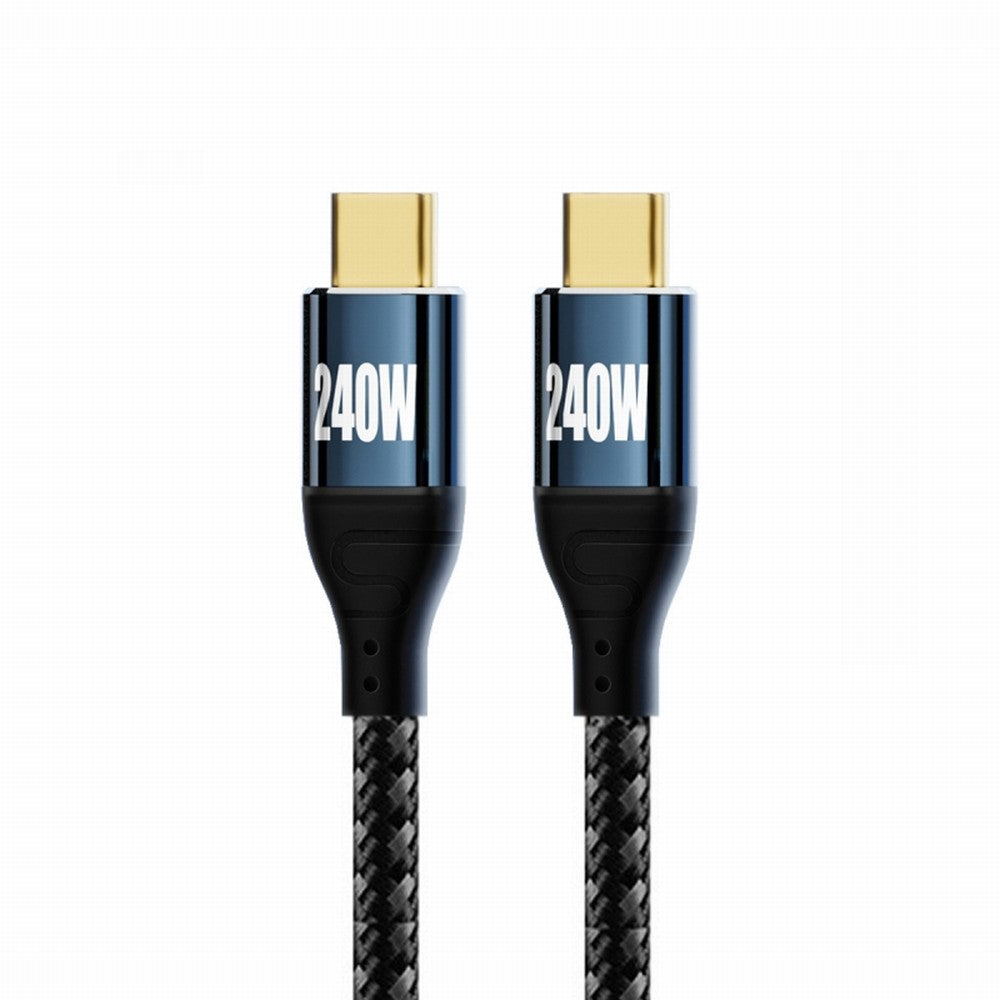 Chenyang USB-C 240W Type-C Cable 480Mbps 48V 5A Compatible with USB2.0 100W Charging for Laptop Tablet Phone CC-UC-132-BK