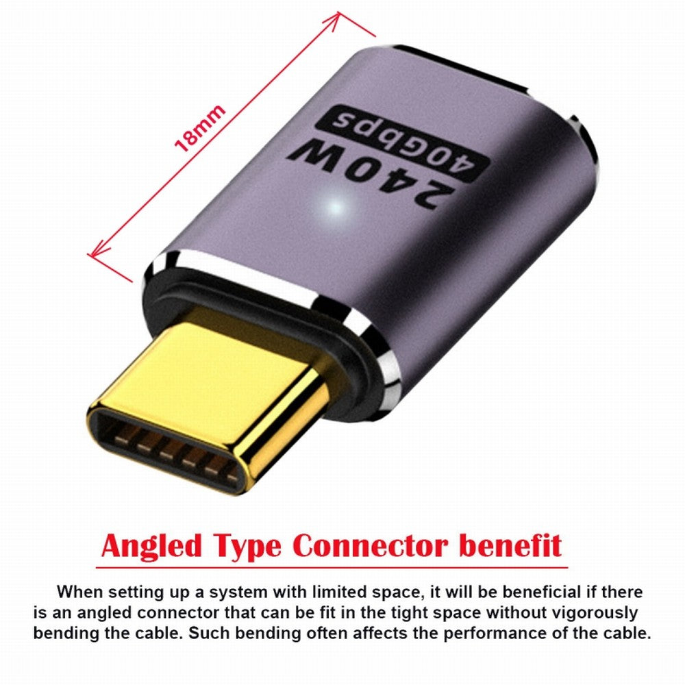 Chenyang USB4 Type C Male to Female 240W Power 40Gbps Data 8K Video Adapter for NS Phone Laptop UC-025-MF