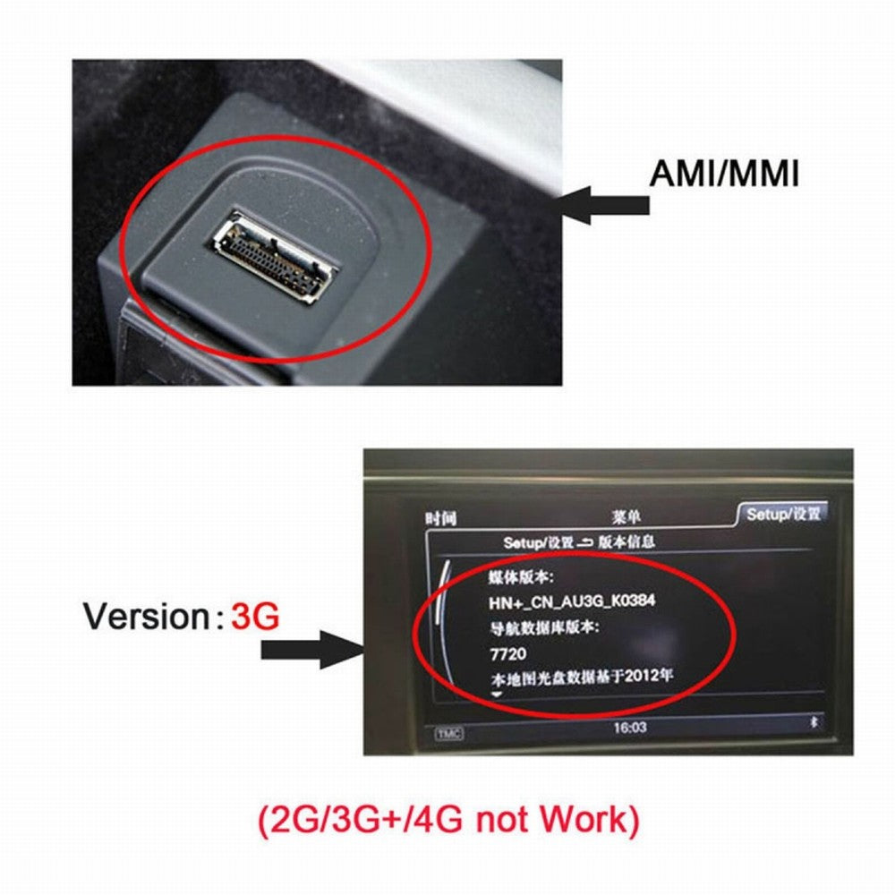 Chenyang Media In AMI MDI USB AUX Flash Drive Adapter Cable For Car VW AUDI 2014 A4 A6 Q5 Q7 CA-022