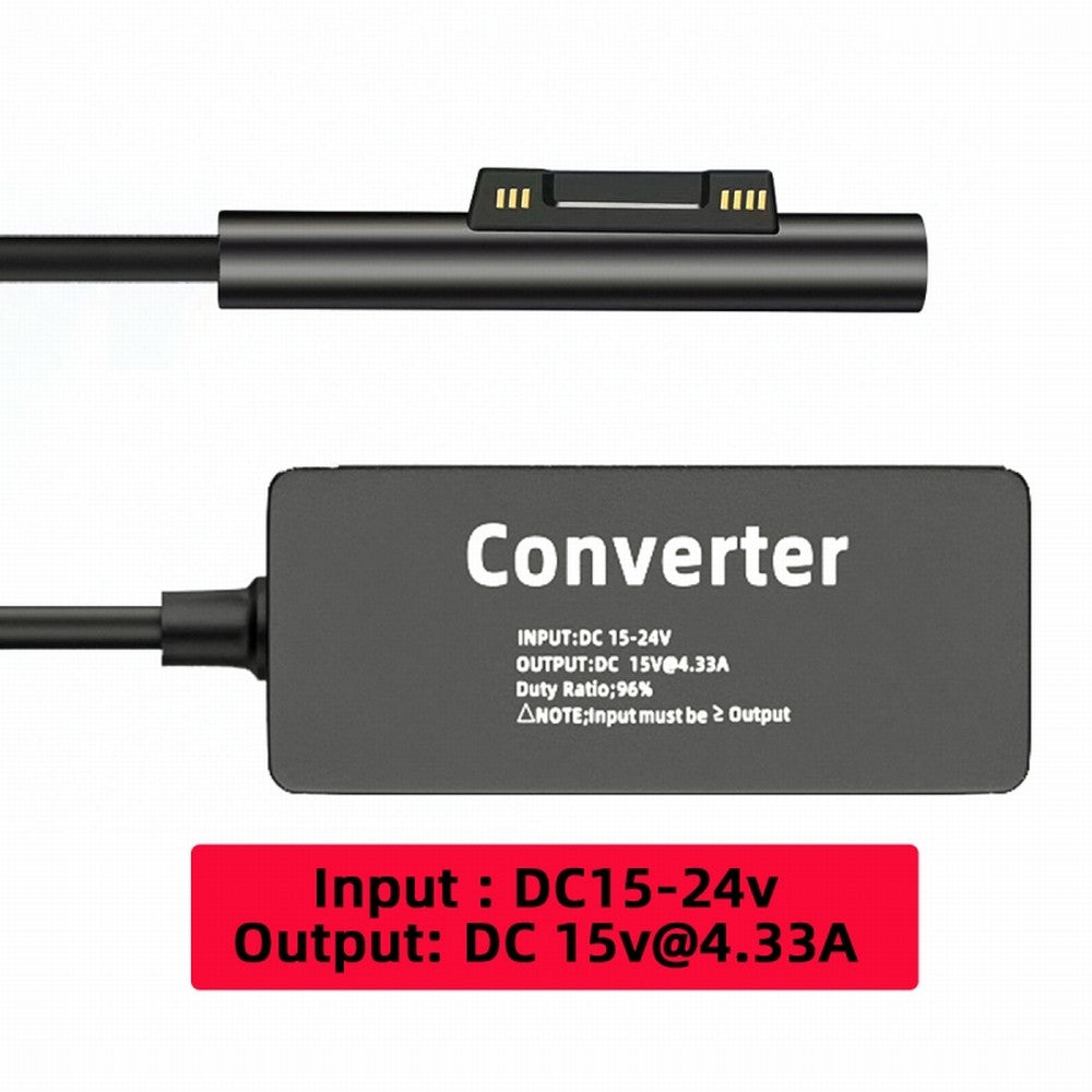 Chenyang DC 5.5x2.5mm Jack 65W 20V 15V-24V to Surface Pro3 Pro4 Pro5 Pro6 Pro7 Pro8 Pro9 Book Pro Charge Cable PW-016-5525MM