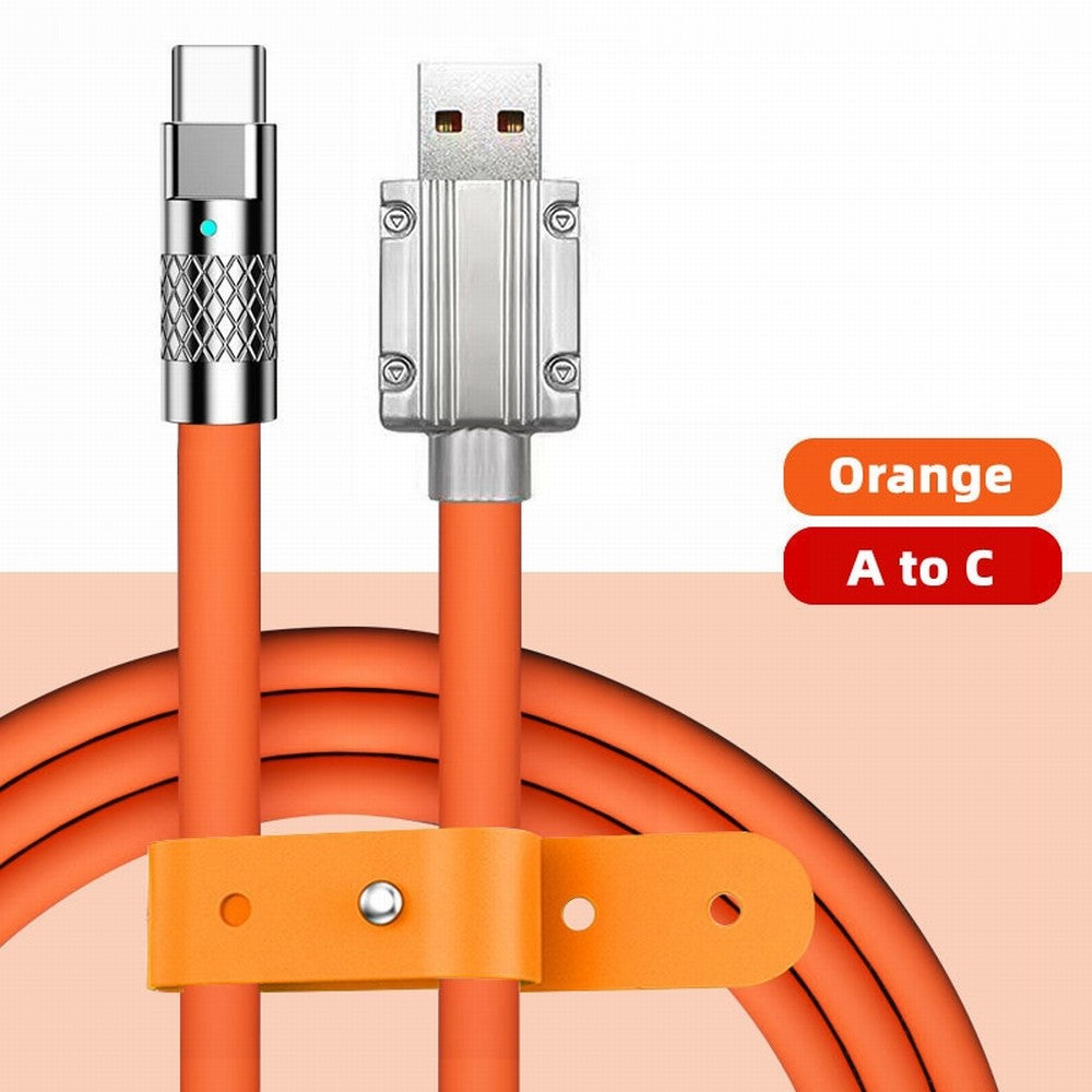 Chenyang USB-A Type A to USB-C Liquid Silicone Ultra Soft 120W Power USB2.0 Data Cable Fast Charge for Laptop Tablet Phone CC-UC-023