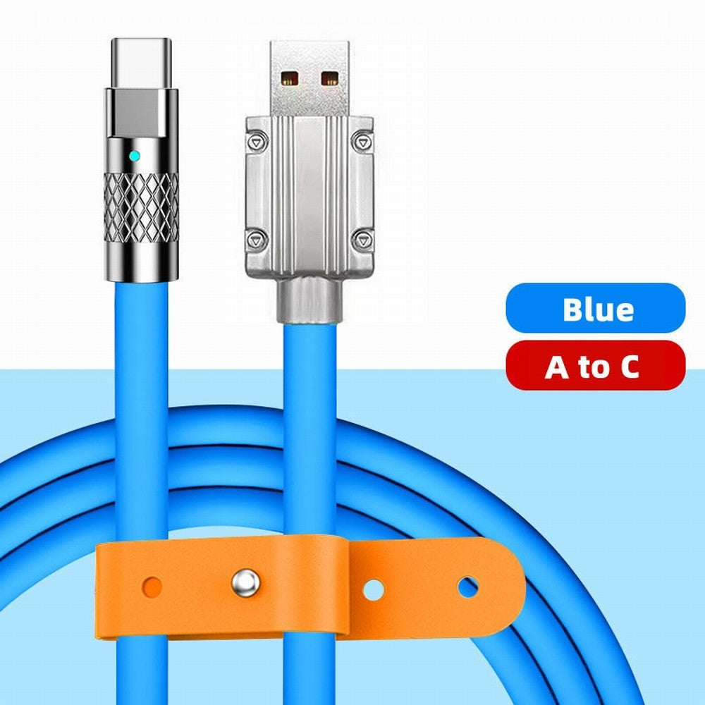 Chenyang USB-A Type A to USB-C Liquid Silicone Ultra Soft 120W Power USB2.0 Data Cable Fast Charge for Laptop Tablet Phone CC-UC-023